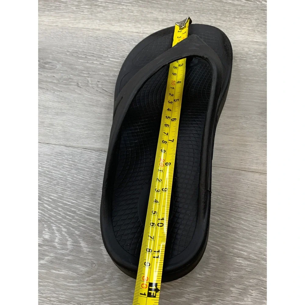 OOFOS OOriginal Men's Thong Sandals Black Recovery Flip Flops 10 EU 43 Shoes